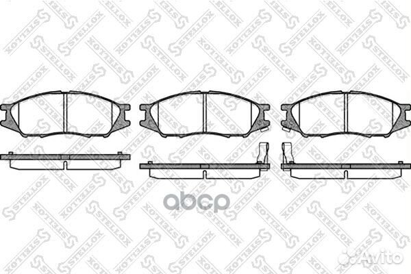 001 080SX D1233M01 колодки дисковые п. Nissan