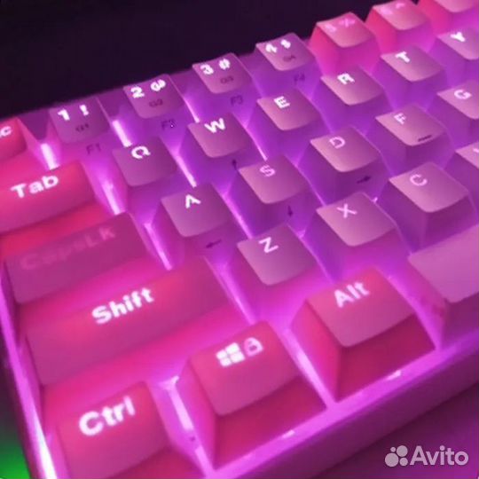 Кейкапы розовые английские