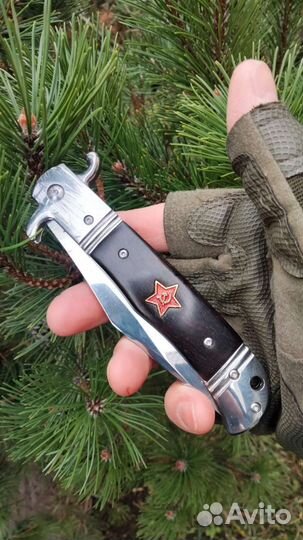 Нож складной финка нквд
