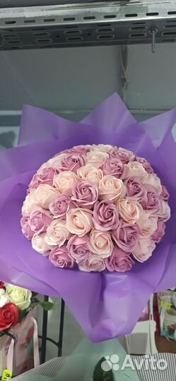 Букеты из мыльных роз
