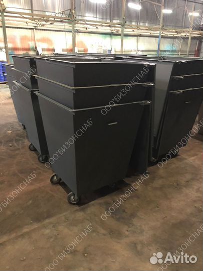 Контейнер с колёсами и крышкой 0,75 м3 Арт 2980