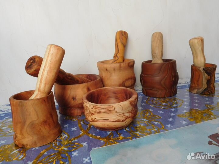 Тарелки из дерева разных пород