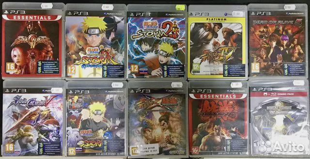 Sony PS3 файтинги драки аниме - обменяем на игры