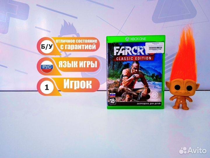 Диск для xbox ONE Far Cry 3 Classic Edition б/у