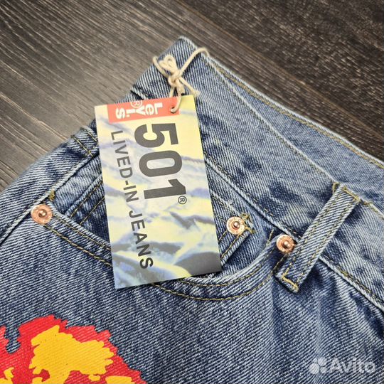 Джинсы Levis Denim Tears