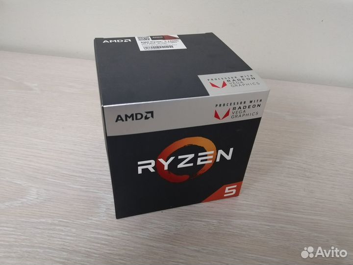 AMD Ryzen 5 2400G BOX версия Мощная графика ам4