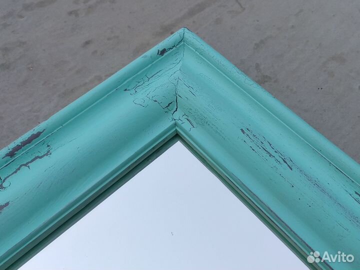 Зеркало мятное состаренное, прованс, шебби шик