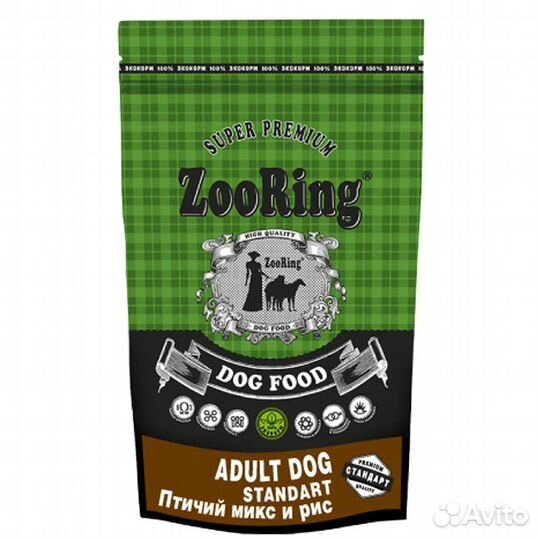 Сухой корм для собак ZooRing Adult Dog и Mini Acti