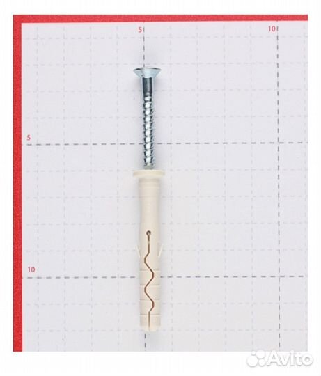 Дюбель-гвоздь 8x60 мм цилиндрическая манжета нейло