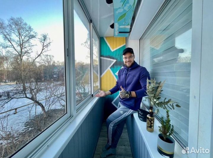 Остекление\ремонт балконов и лоджий под ключ нск