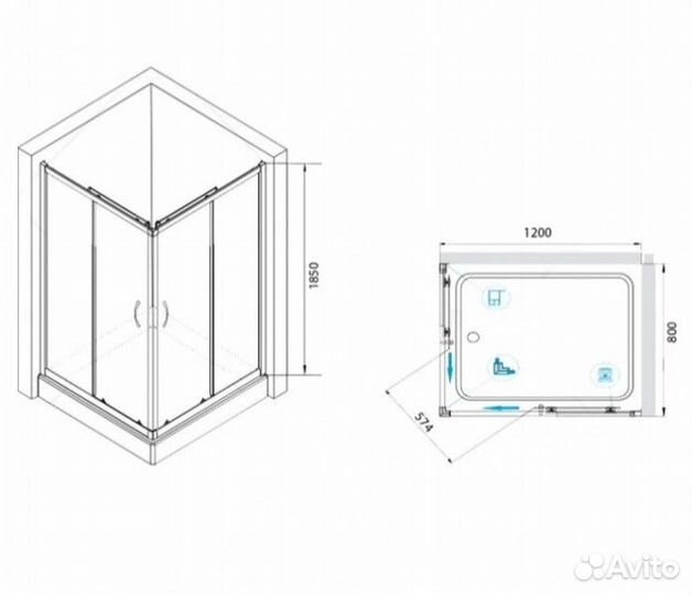 Душевой уголок RGW Passage PA-146B 120x80