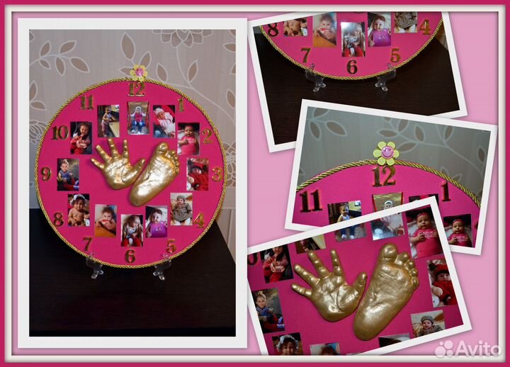 Слепочки (отпечатки) ручек и ножек малышей