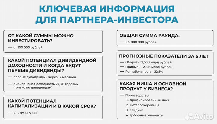 Инвестиции в производство металлопроката с доходом