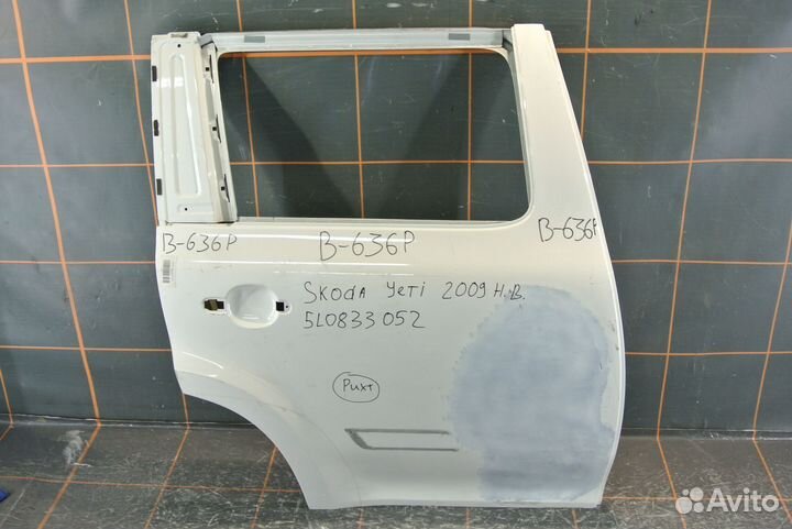 Дверь задняя правая - Skoda Yeti (2009-18гг)