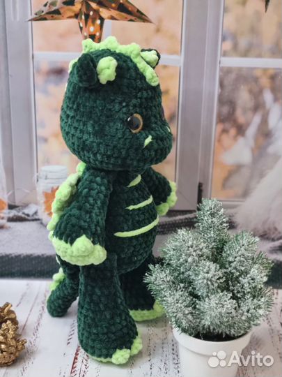 Вязаные игрушки ручной работы дракон