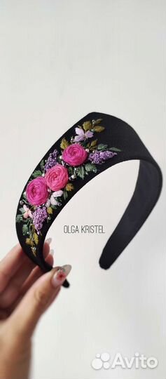 Современный кокошник ручной работы