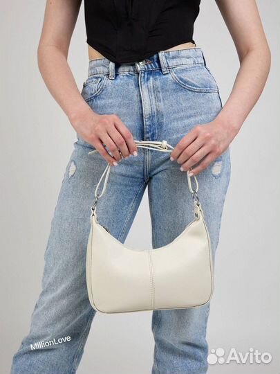 Сумка женская молочная