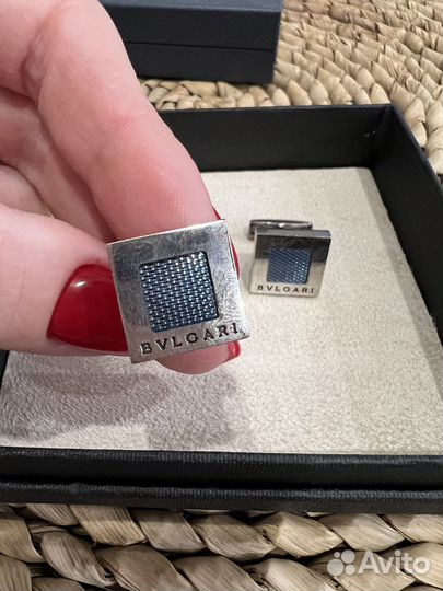 Запонки bvlgari