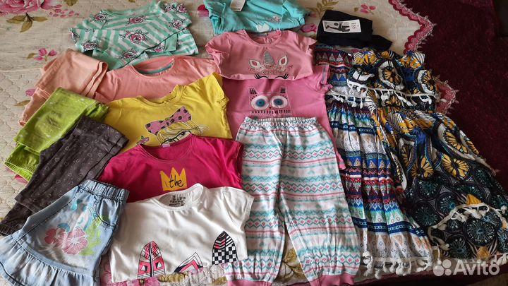 Детские вещи пакетом для девочек 122 128