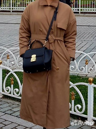 Утеплённый плащ тренч Novaya L