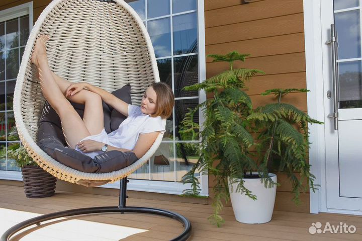 Подвесное кресло кокон, кресло для сада