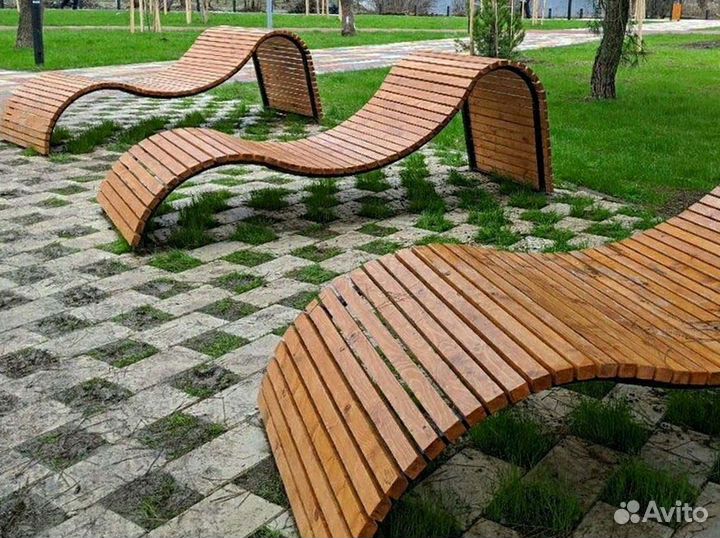 Лежак парковый, шезлонг