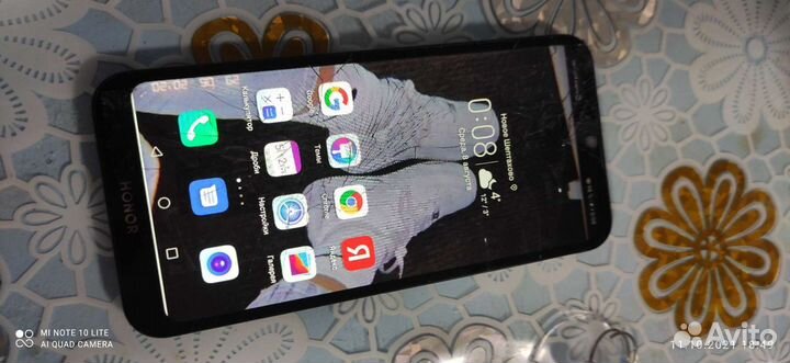 Оригинальный Дисплей с разбитым тач, honor 8S/Y5 2