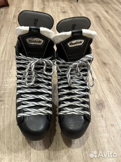 Коньки хоккейные Reebok 9K,налокотники RS