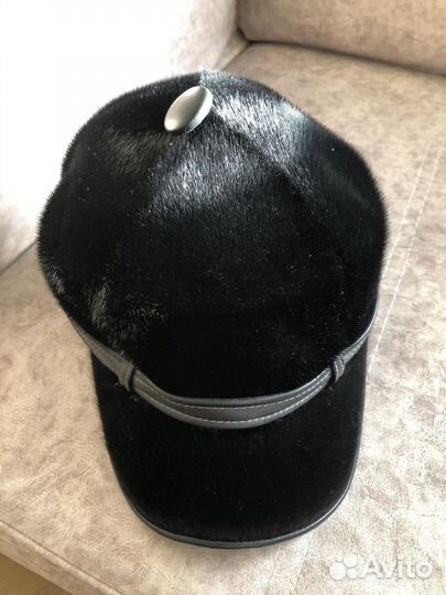 Кепка мужская нерпа кожа
