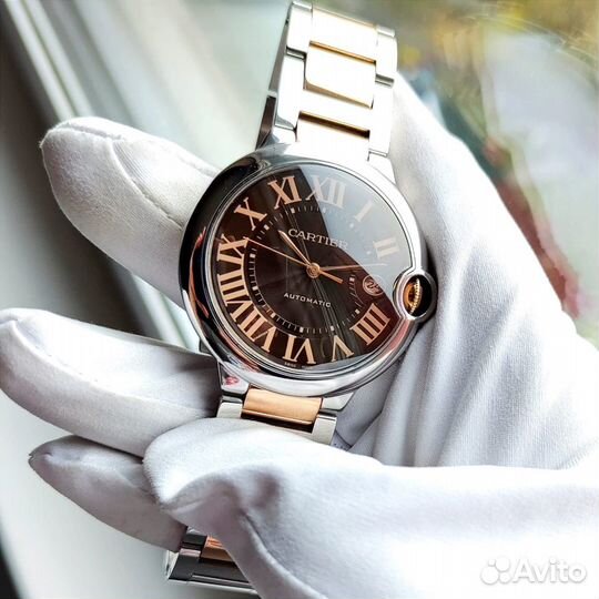 Cartier Ballon Bleu Steel Rose Gold Chocolate