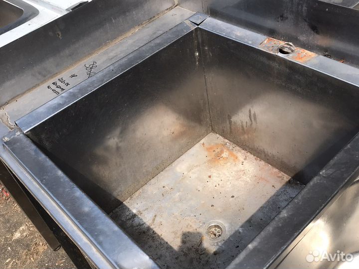 Мойка трехсекционная 202*75см