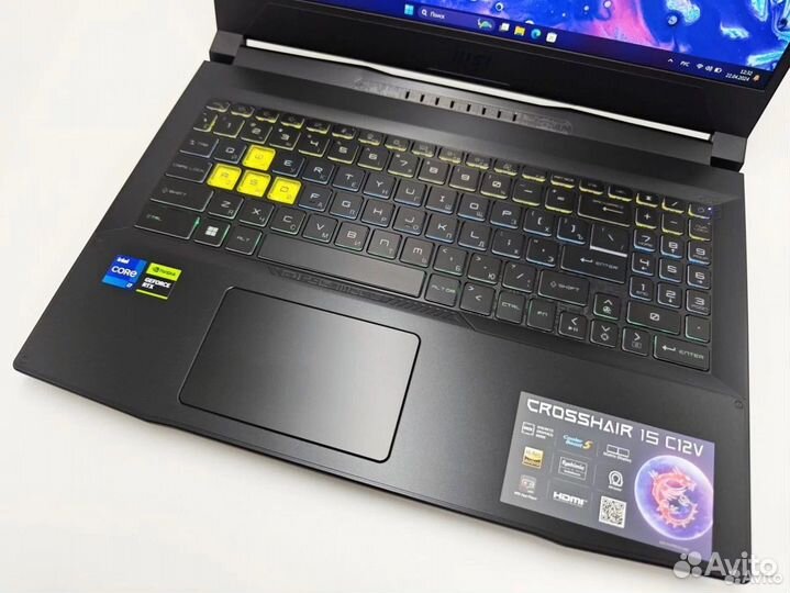 MSI 144Hz 16 ядер i7-12650 16Gb RTX 4070 SSD1000