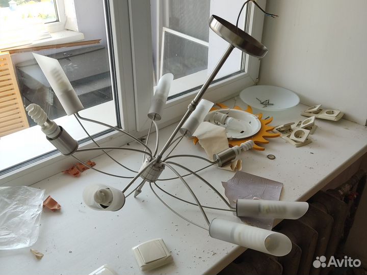 Люстра потолочная подвесная бу