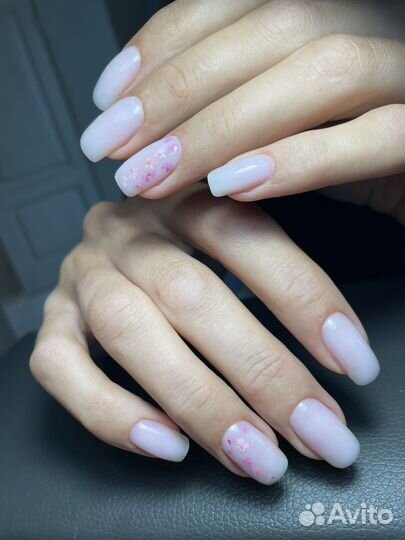 Маникюр наращивание педикюр гель
