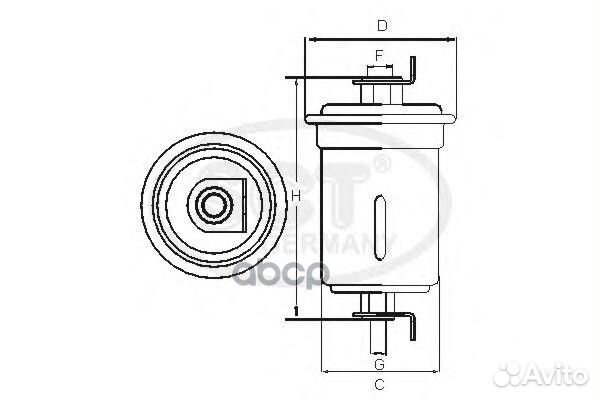 Фильтр топливный ST798 SCT