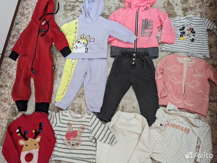 Вещи пакетом на девочку 80 86