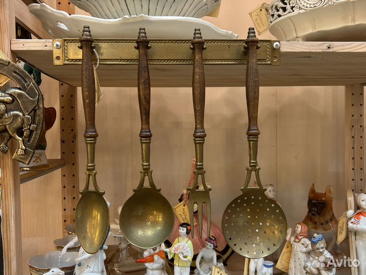 Набор кухонные утвари из латуни