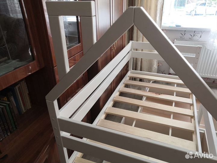 Детская кровать 80 160 домик с ящиками