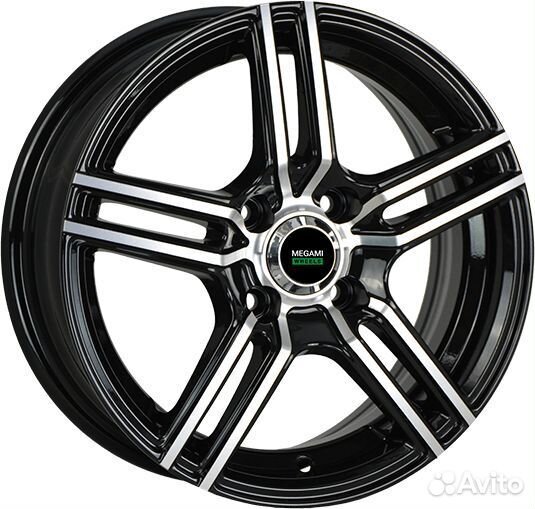 R15 4x100 6J ET50 D60,1 Megami MGM-1 BKF