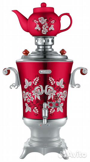 Самовар электрический, 4 л., Kelli, новый