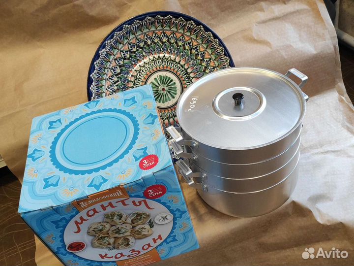 Мантоварка 6л, 3 сетки новая