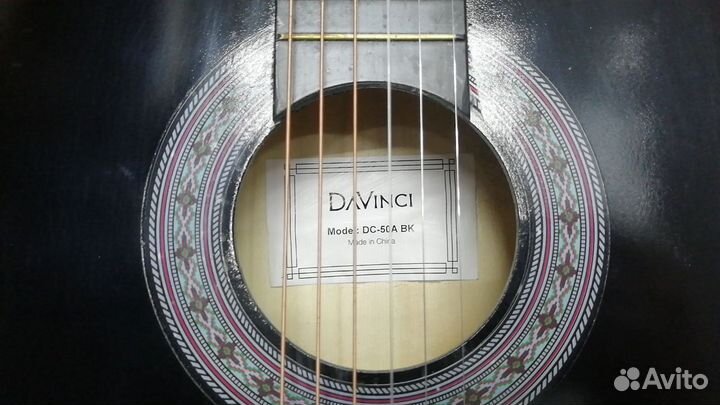 Davinci DC-50A BK Гитара классическая 7/8(16)