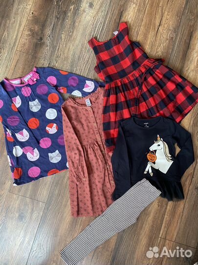 Пакет брендовой одежды девочке 110 см Carter's
