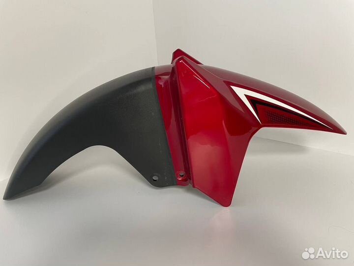 Крыло мопед пластик Красное Riva CX