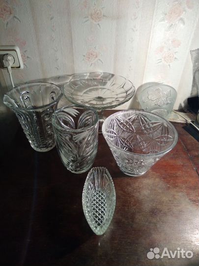 Вазы хрустальные. СССР
