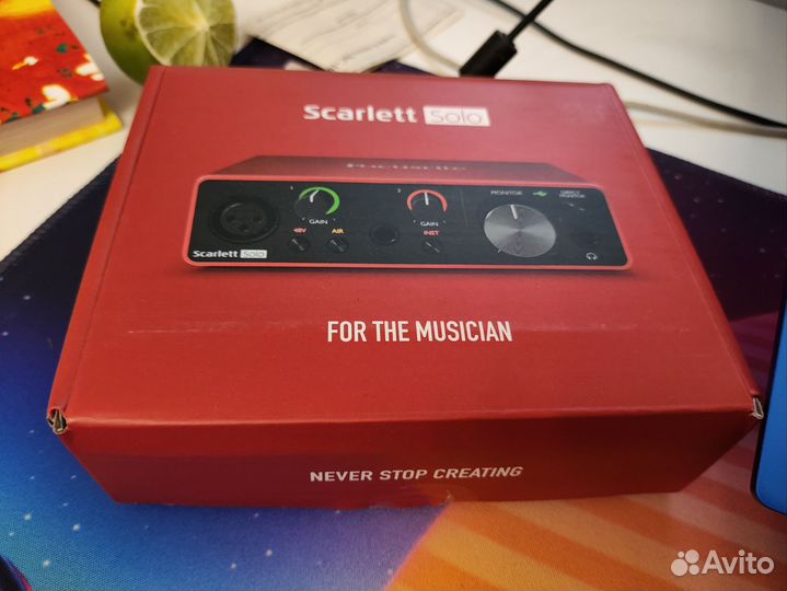 Звуковая Focusrite Scarlett Solo 3rd Gen