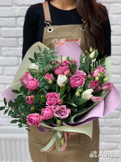 Цветы розы букет