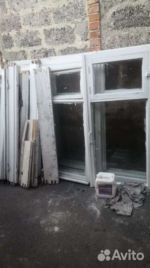 Деревянные окна со стеклопакетом бу