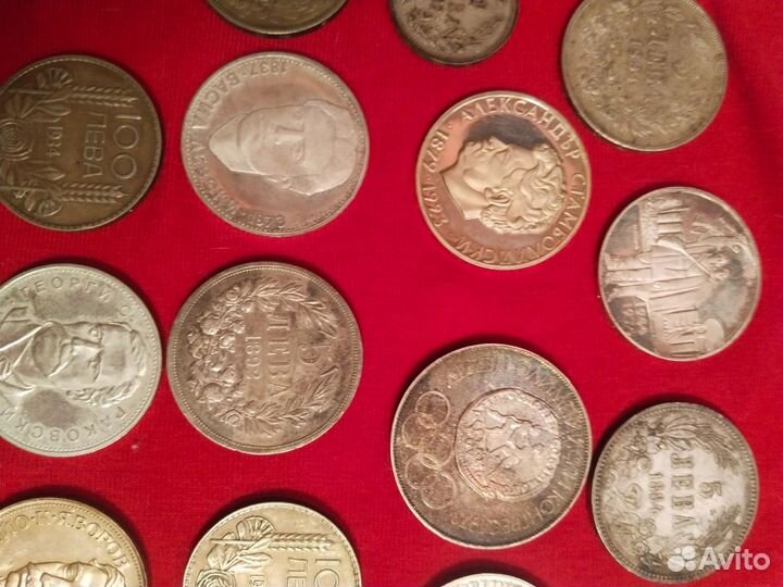 Коллекция серебряных монет царизма,СССР,Болгария