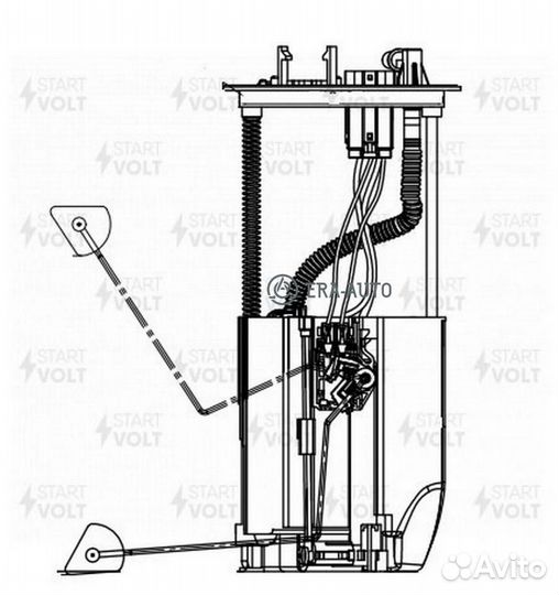 Startvolt SFM1114 Модуль топливного насоса для а/м Mitsubishi Outlander (06) 2.0i/2.4i/ASX (10) 1.6i